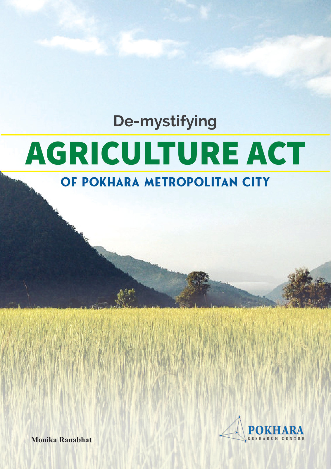De-mystifying Agriculture Act of Pokhara Metropolitan City (English) cover